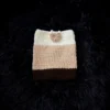 Funda para Kindle tejida a crochet tres colores
