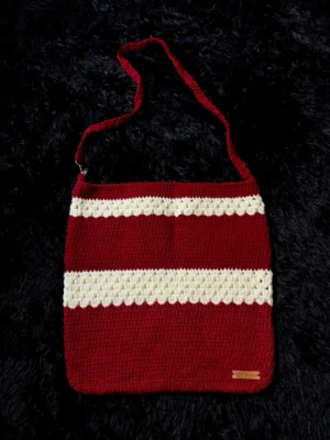 Bolso rojo y blanco - foto 1