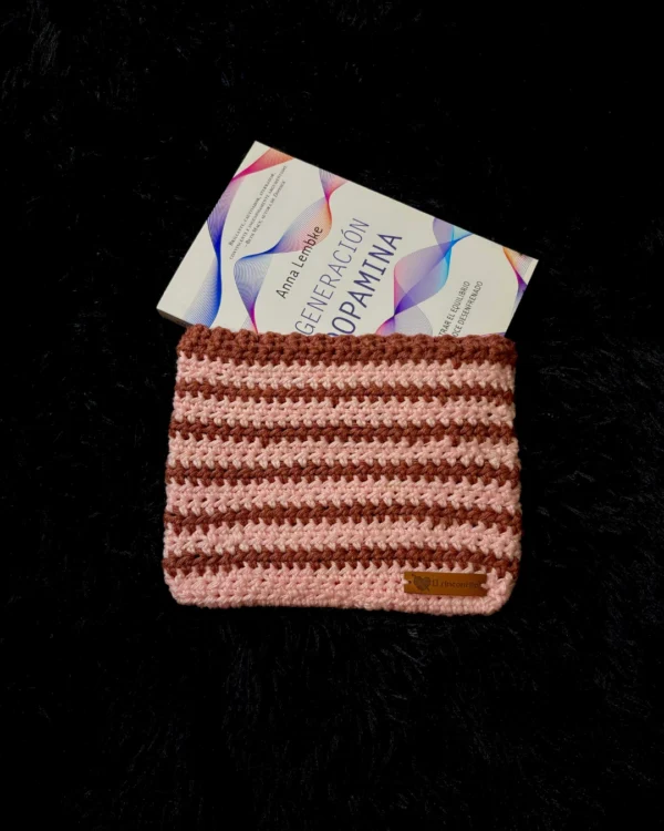 Funda para libro de bolsillo rosa en dos colores - foto 1 Funda para libro de bolsillo rosa en dos colores - foto 1