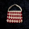 Bolso para libro de bolsillo rojo y beige - foto 1