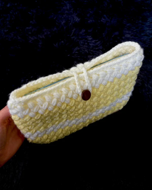 Funda para libro amarilla y blanca - foto 3