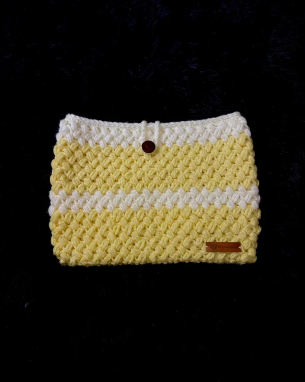 Funda para libro amarilla y blanca - foto 1