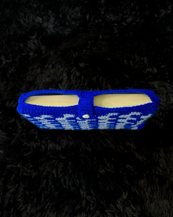 Funda para libro azul a cuadros - foto 3 Funda para libro azul a cuadros - foto 3