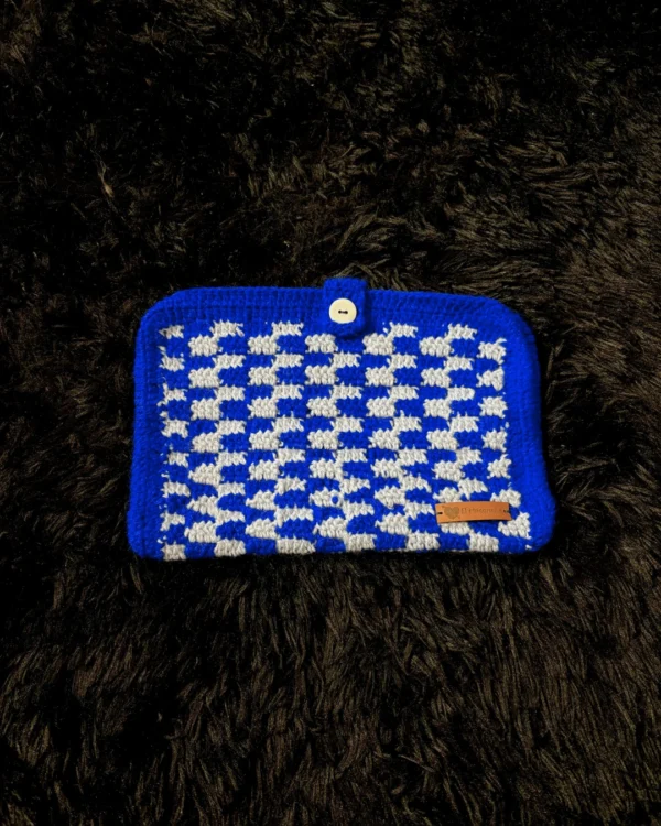 Funda para libro azul a cuadros - foto 1 Funda para libro azul a cuadros - foto 1