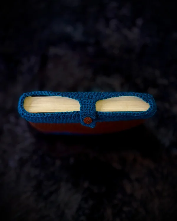 Funda para libro azul y marrón - foto 3